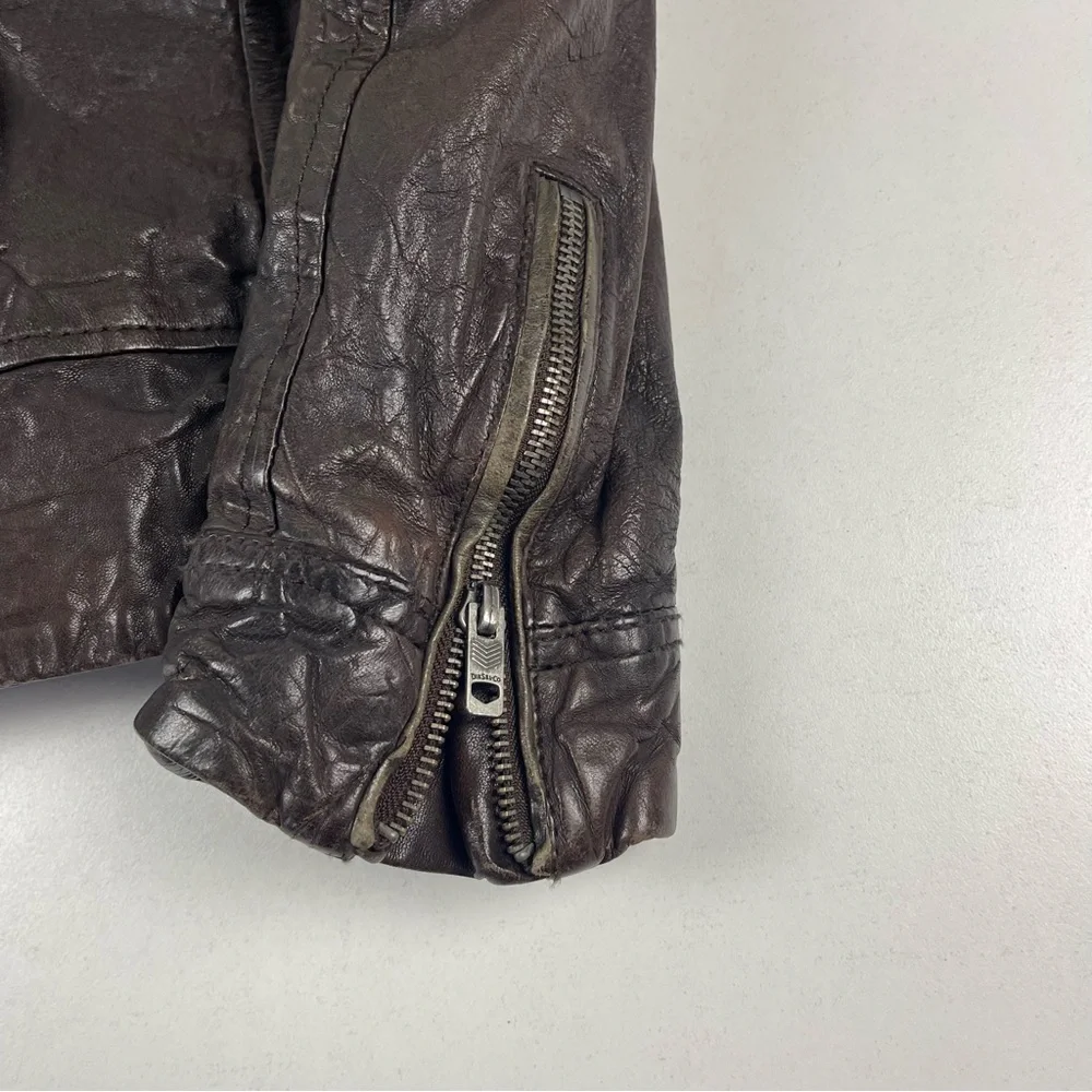 Diesel Vintage Multi-zip Sheep Leather Riders Jacket - Picture 7 of 12